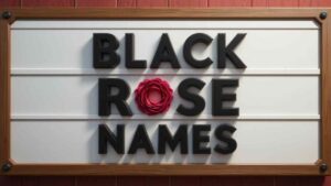 black rose stylish names
