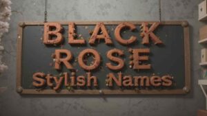 black rose stylish names