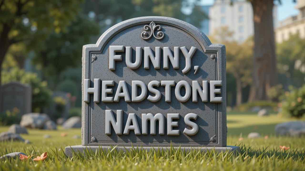 funny headstone names