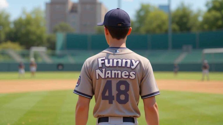 funny names for back of softball jersey