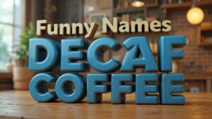 funny names for decaf coffee