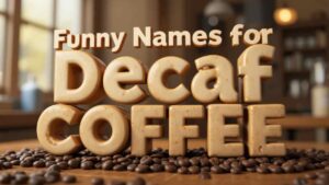 funny names for decaf coffee