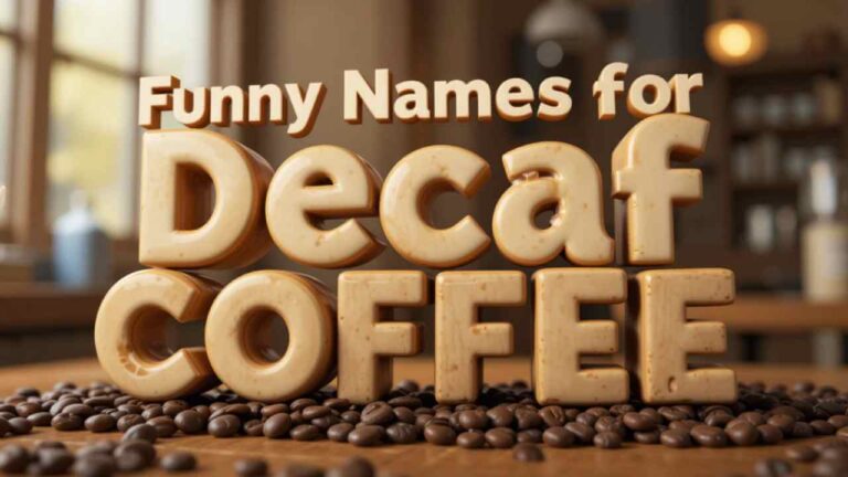 funny names for decaf coffee