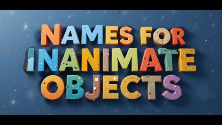 funny names for inanimate objects