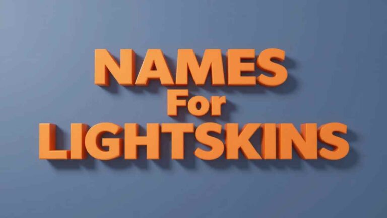 names for lightskins