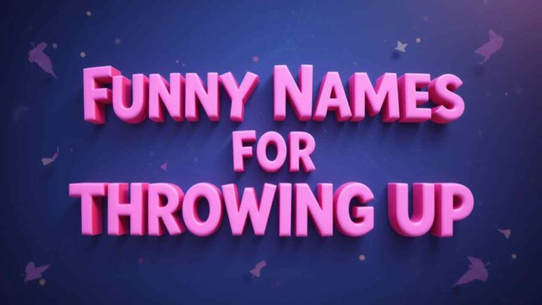 names for throwing up