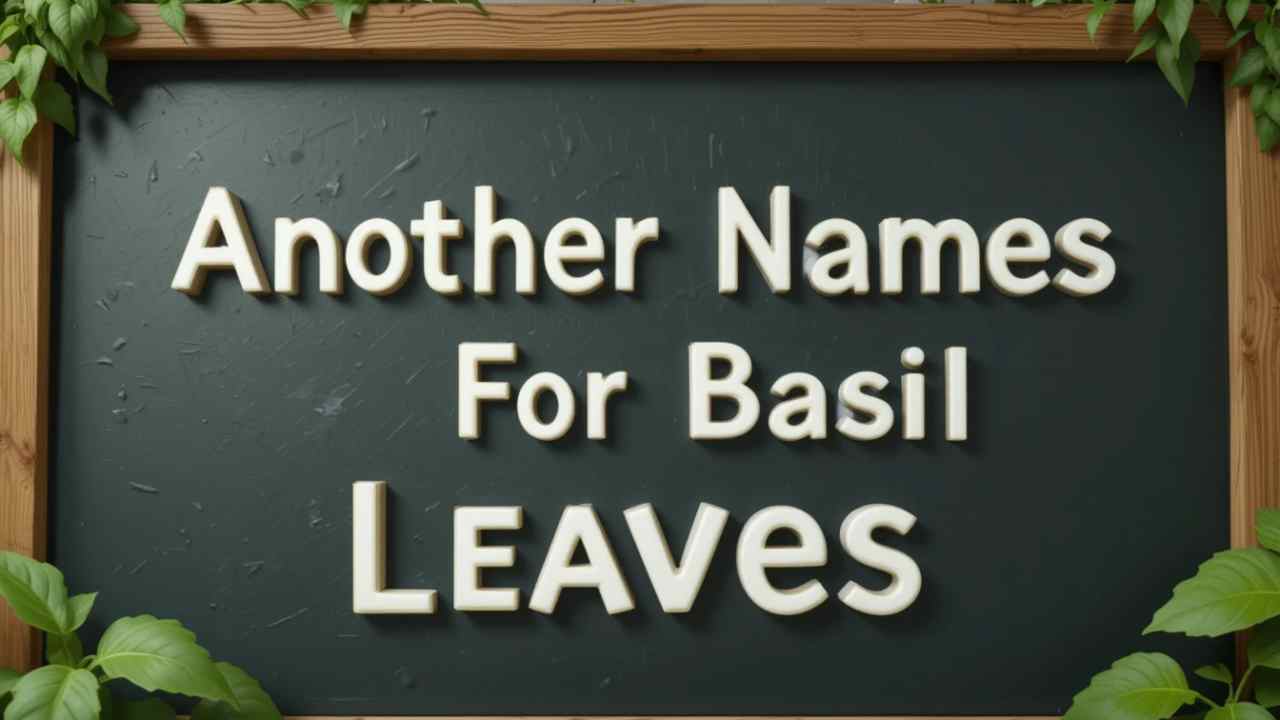 another name for basil leaves