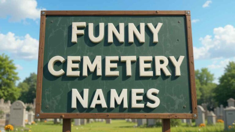 funny cemetery names
