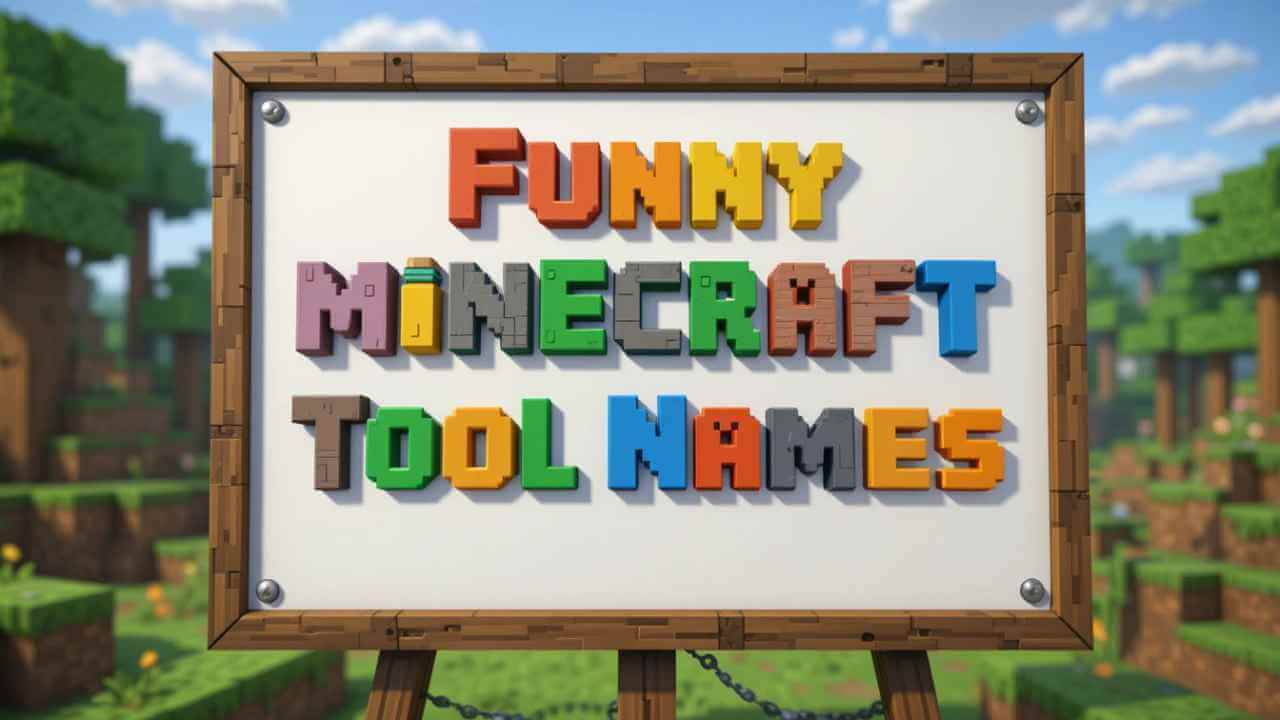 funny minecraft tool names