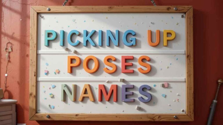 picking up poses names