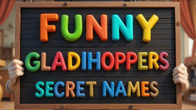 funny gladihoppers secret names