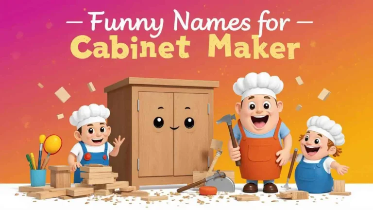 Funny Names for Cabinet Maker