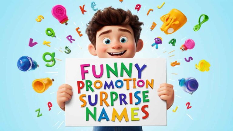 Funny Promotion Surprise Names